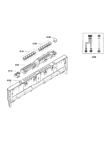 Control Panel parts for Thermador Dishwasher DWHD650GPR/18 from AppliancePartsPros.com