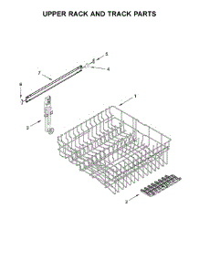Upper Rack And Track Parts parts for Maytag Dishwasher MDB4949SHW0 from AppliancePartsPros.com