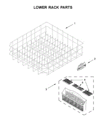 Lower Rack Parts parts for Maytag Dishwasher MDB4949SHW0 from AppliancePartsPros.com