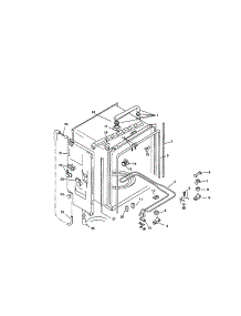 Inner Liner parts for Bosch Dishwasher SMU4052UC/09 / FD 7307-7902 from AppliancePartsPros.com