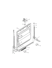 Inner Door parts for Bosch Dishwasher SMU4052US/01 / FD 7106-7308 from AppliancePartsPros.com