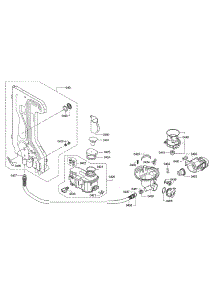Water Softener / Water Inlet / Sump parts for Thermador Dishwasher DWHD640JFP/98 from AppliancePartsPros.com