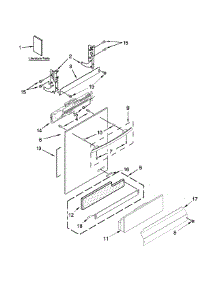 Door Panel Parts parts for Jenn-Air Dishwasher JDB8500AWY3 from AppliancePartsPros.com