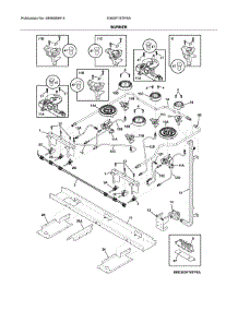 Burner parts for Electrolux Range E36DF76TPSA from AppliancePartsPros.com