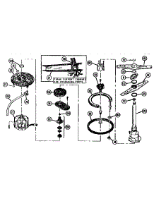 Motor / Gaskets parts for Thermador Dishwasher WSK-2200 from AppliancePartsPros.com
