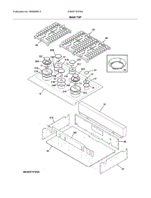 Main Top parts for Electrolux Range E36DF76TPSA from AppliancePartsPros.com