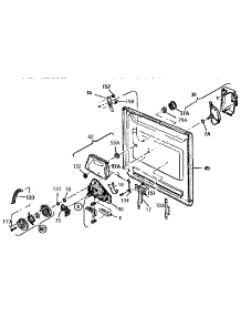 Door parts for Thermador Dishwasher WSK2300 from AppliancePartsPros.com