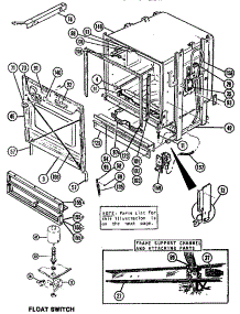 Door / Tub parts for Thermador Dishwasher WSK2300 from AppliancePartsPros.com