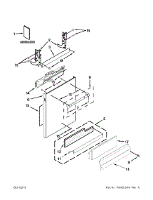 Door Panel Parts parts for Jenn-Air Dishwasher JDB8700AWP2 from AppliancePartsPros.com