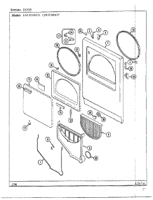 Door parts for Maytag Dryer LNC-8745A77 from AppliancePartsPros.com