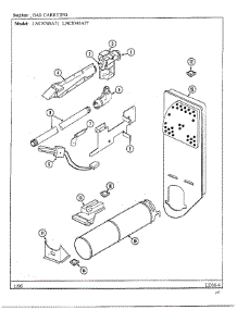 Gas Carrying parts for Maytag Dryer LNC-8745A77 from AppliancePartsPros.com