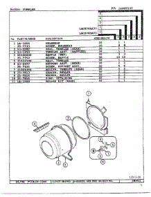 Tumbler parts for Maytag Dryer LNC-8745A77 from AppliancePartsPros.com