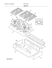 Main Top parts for Electrolux Gas Range E36GF76TPSA from AppliancePartsPros.com