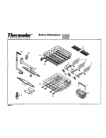 Racks parts for Thermador Dishwasher DW246UW from AppliancePartsPros.com