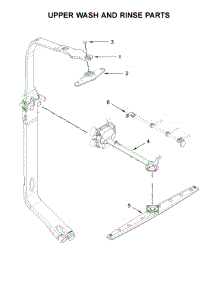 Upper Wash And Rinse Parts parts for Kitchenaid Dishwasher KDTE204GPS0 from AppliancePartsPros.com