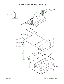 Door And Panel Parts parts for Kitchenaid Dishwasher KDTE204GPS0 from AppliancePartsPros.com