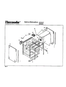 Tub parts for Thermador Dishwasher DW246UW from AppliancePartsPros.com