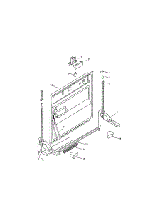 Inner Door parts for Bosch Dishwasher SMU4056US/09 / FD7211 from AppliancePartsPros.com