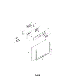 Fascia Panel And Outer Door parts for Bosch Dishwasher SMU4096UC/14 / FD 7902 from AppliancePartsPros.com