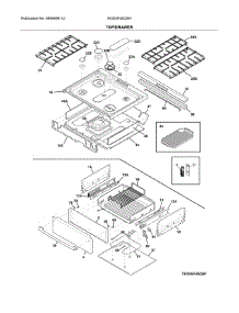 Top / Drawer parts for Electrolux Gas Range EI30GF45QSH from AppliancePartsPros.com