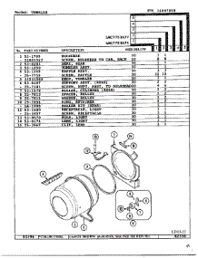 Tumbler parts for Maytag Dryer LNC7731A77 from AppliancePartsPros.com