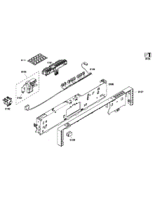 Control Panel parts for Thermador Dishwasher DWHD410GFM-53 from AppliancePartsPros.com