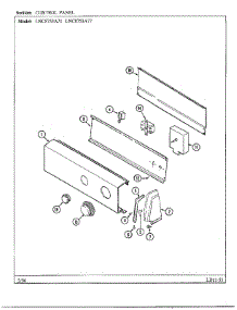 Control Panel parts for Maytag Dryer LNC7731A77 from AppliancePartsPros.com