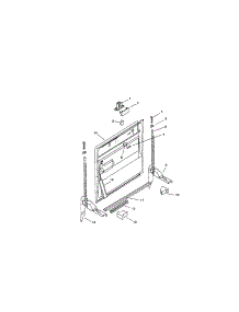 Inner Door parts for Bosch Dishwasher SMU7052UC/09 / FD 7507-7902 from AppliancePartsPros.com