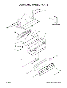 Door And Panel Parts parts for Jenn-Air Dishwasher JDB9800CWP3 from AppliancePartsPros.com