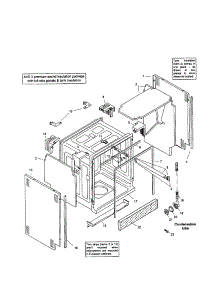Tank Assembly parts for Bosch Dishwasher SHY99A05UC/14 / FD8212 from AppliancePartsPros.com
