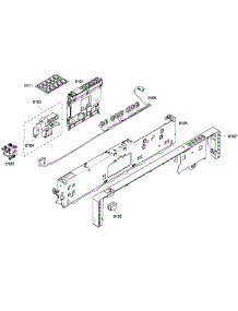 Control Panel parts for Thermador Dishwasher DWHD410HFM/60 from AppliancePartsPros.com