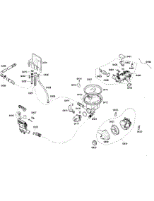 Pump Assy parts for Thermador Dishwasher DWHD410HFM/60 from AppliancePartsPros.com