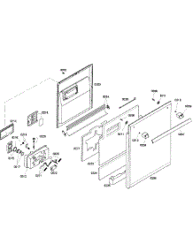 Door Assy parts for Thermador Dishwasher DWHD410HFM/60 from AppliancePartsPros.com