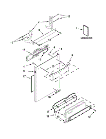 Door And Panel Parts parts for Jenn-Air Dishwasher JDB9800CWS1 from AppliancePartsPros.com