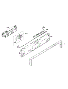 Control Panel parts for Thermador Dishwasher DWHD94EP/46 from AppliancePartsPros.com