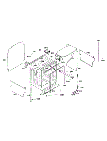 Cabinet parts for Thermador Dishwasher DWHD94EP/46 from AppliancePartsPros.com