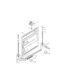 Inner Door parts for Bosch Dishwasher SMU2042UC/14 / FD7505-7902 from AppliancePartsPros.com