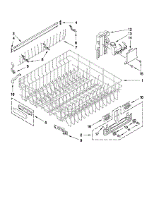 Upper Rack And Track Parts parts for Kitchenaid Dishwasher KUDS30IVBS4 from AppliancePartsPros.com