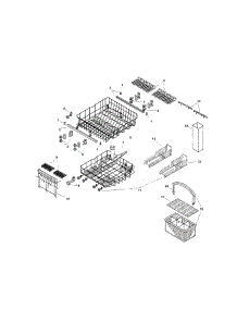 Racks parts for Bosch Dishwasher SMU2042UC/14 / FD7505-7902 from AppliancePartsPros.com