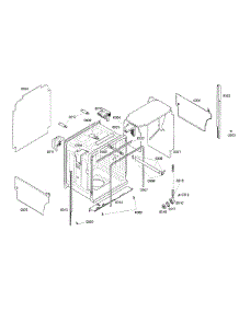 Cabinet parts for Thermador Dishwasher DWHD94EP/51 from AppliancePartsPros.com