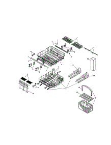 Racks parts for Bosch Dishwasher SMU2046UC/09 / FD 7307-7902 from AppliancePartsPros.com