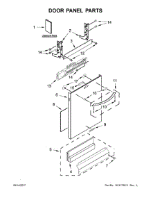 Door Panel Parts parts for Kitchenaid Dishwasher KDTE554CSS4 from AppliancePartsPros.com