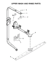Upper Wash And Rinse Parts parts for Kitchenaid Dishwasher KDTE554CSS4 from AppliancePartsPros.com