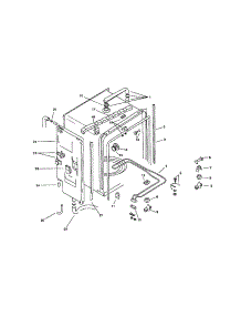 Inner Liner parts for Bosch Dishwasher SMU2046UC/13 / FD7312-7902 from AppliancePartsPros.com