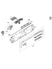 Control Panel parts for Thermador Dishwasher DWHD630GCP/53 from AppliancePartsPros.com