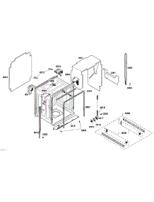 Cabinet Assy parts for Thermador Dishwasher DWHD630GCP/53 from AppliancePartsPros.com