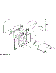 Cabinet Assy parts for Thermador Dishwasher DWHD630GPR/53 from AppliancePartsPros.com