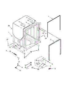 Tub And Frame Parts parts for Jenn-Air Dishwasher JDB9000CWP1 from AppliancePartsPros.com