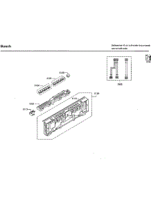 Control Panel parts for Bosch Dishwasher SPX68U55UC/42 from AppliancePartsPros.com
