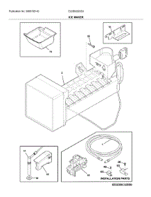 Ice Maker parts for Electrolux Bottom-Mount Refrigerator EI23BC82SS3 from AppliancePartsPros.com